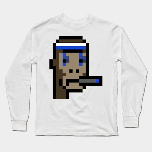 Nft Ape CryptoPunk Long Sleeve T-Shirt by JelloTees